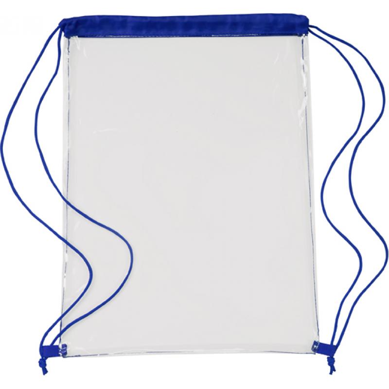 Image of Transparent PVC drawstring backpack