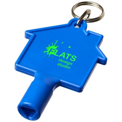 Image of Maximilian house-shaped meterbox key with keychain