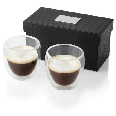 Image of Boda 2-piece glass espresso cup set