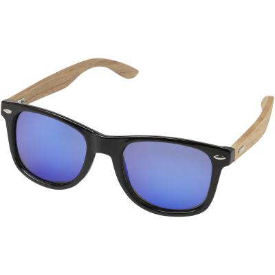 Image of Hiru rPET/wood mirrored polarized sunglasses in gift box