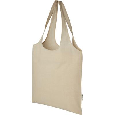 Image of Pheebs 150 g/m² recycled cotton trendy tote bag 7L